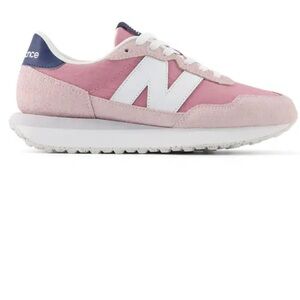 New Balance Women's 237 Pink and White Sneakers 7